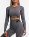 Arise Comfort Cropped Long Sleeve - Charcoal